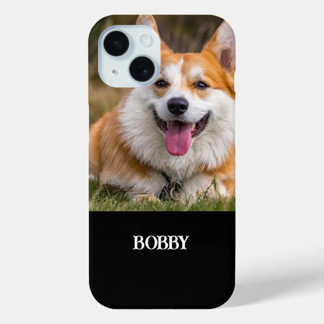 Add your own dog photo and name Case-Mate iPhone case (Back)