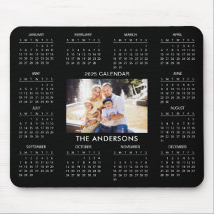 Add Your Own Family Photo 2025 Calendar Mouse Pad