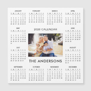 Add Your Own Family Photo 2026 Calendar   Magnet