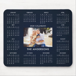 Add Your Own Family Photo 2026 Calendar    Mouse Pad