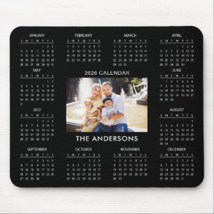 Add Your Own Family Photo 2026 Calendar    Mouse Pad