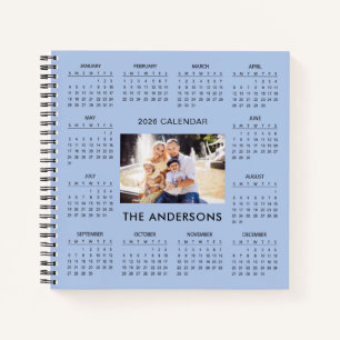 Add Your Own Family Photo 2026 Calendar    Notebook