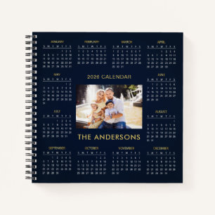 Add Your Own Family Photo 2026 Calendar    Notebook