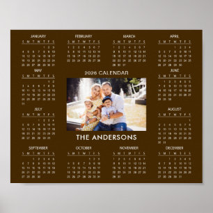 Add Your Own Family Photo 2026 Calendar Poster
