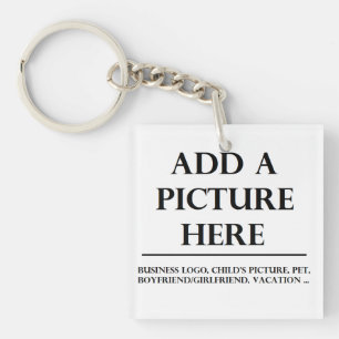 Add your own Image and text to this Key Ring