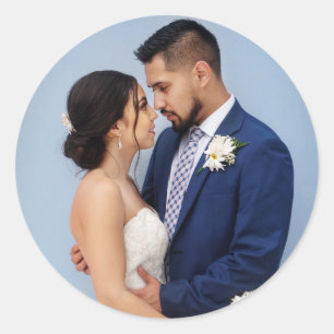 Add Your Own Image Custom Photo Classic Round Sticker
