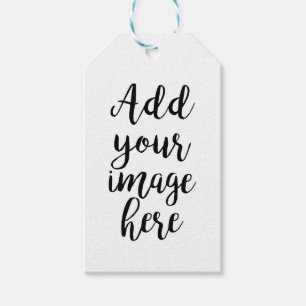 add your own Image customisable gift tags