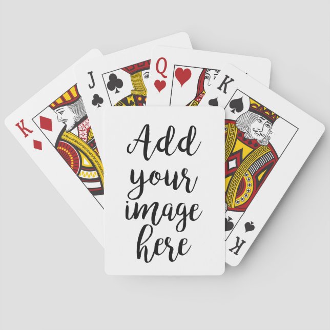 Add your own Image customizable playing cards (Back)