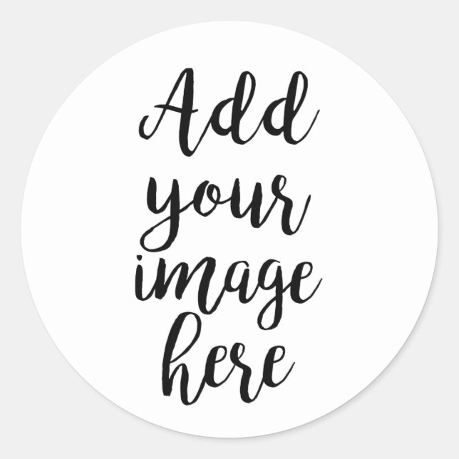 Add your own Image customizable Sticker (Front)