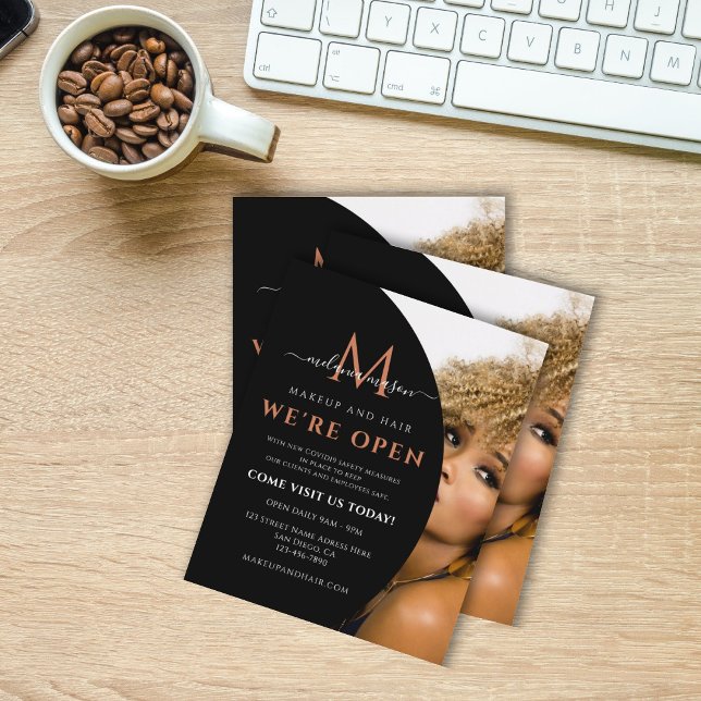 Add Your Own Image Elegant Modern Black Flyer (Creator Uploaded)