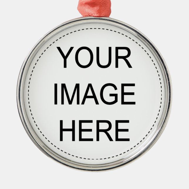 Add Your Own Image Metal Tree Decoration (Front)