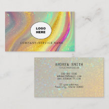 Add your own image opal Business Card