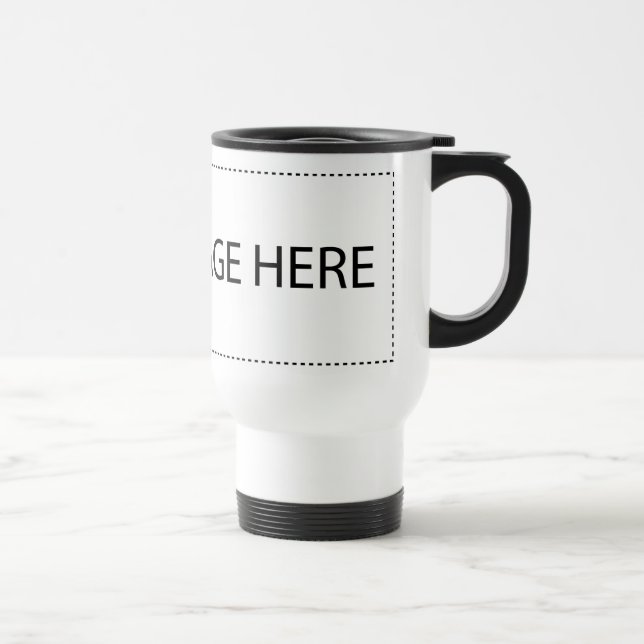 Add Your Own Image Or Text Travel Mug (Right)