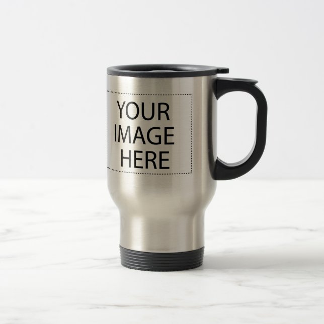 Add Your Own Image Or Text Travel Mug (Right)