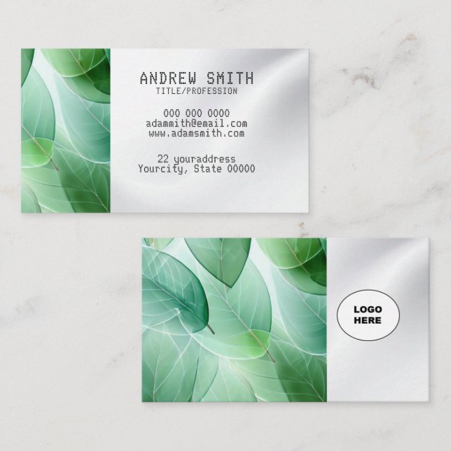 Add your own image plantable Business Card (Front/Back)