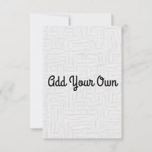 Add Your Own - Invitation