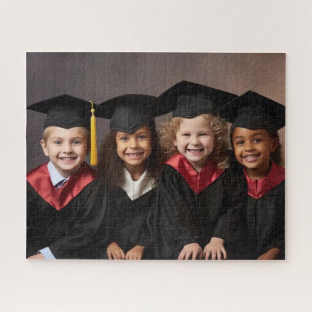 Add Your Own Kids Graduation Image Jigsaw Puzzle (Horizontal)