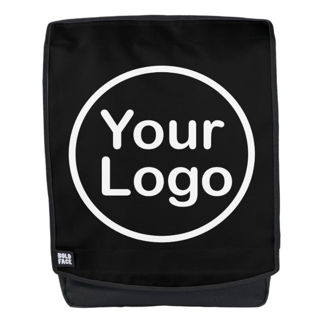 Add Your Own Logo | Black Background Backpack (Front)