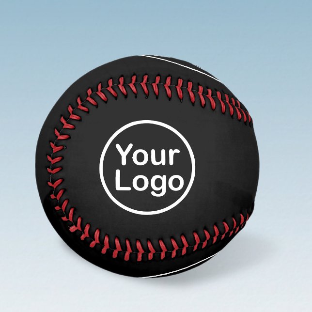 Add Your Own Logo | Black Background Baseball (Creator Uploaded)