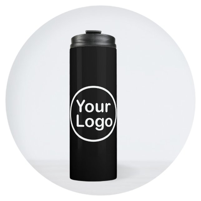 Add Your Own Logo | Black Background Thermal Tumbler (Creator Uploaded)