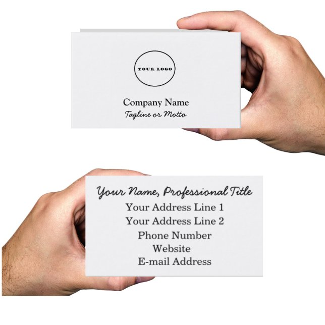 add your own logo business cards logo personalised (Creator Uploaded)