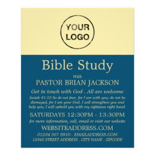 Add Your Own Logo, Christian Bible Class Advert Flyer