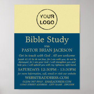 Add Your Own Logo, Christian Bible Class Advert Poster