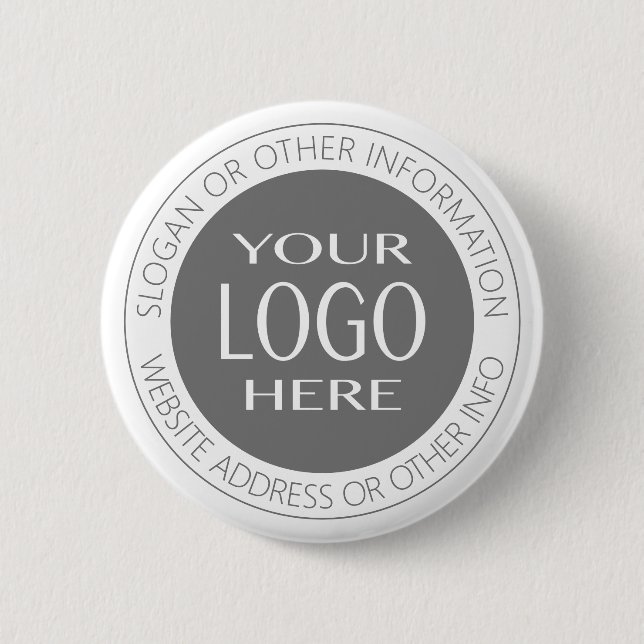 Add Your Own Logo & Circular Text 6 Cm Round Badge (Front)