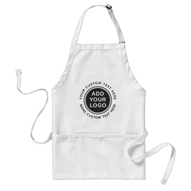 Add your own logo custom text promotional template standard apron (Front)