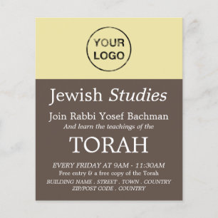 Add Your Own Logo, Judaism, Jewish Studies Advert Flyer