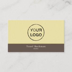 Add Your Own Logo, Judaism, Religious Business Card