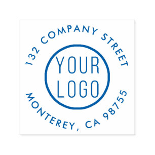 Add Your Own Logo Modern Company Return Address Self-inking Stamp