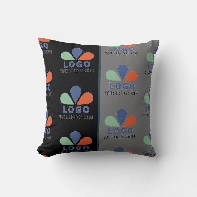 ADD YOUR OWN LOGO.  THROW PILLOW (Front)