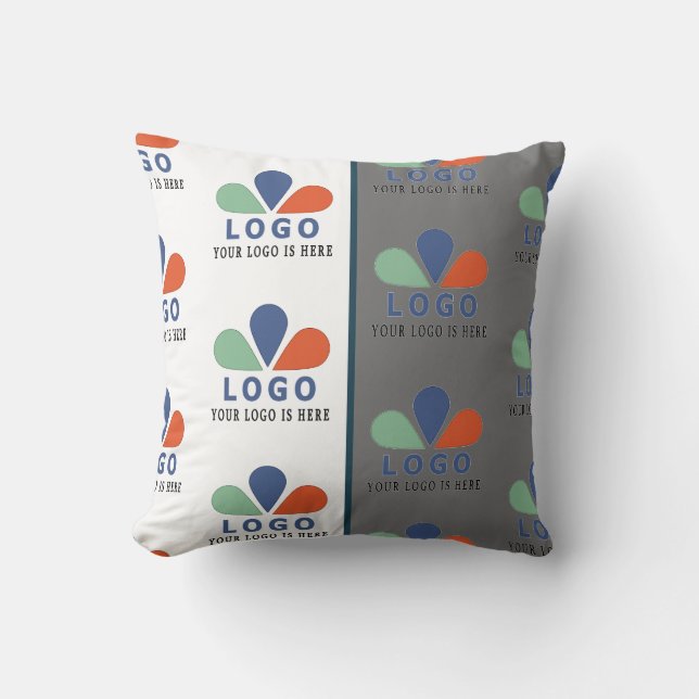 ADD YOUR OWN LOGO.  THROW PILLOW (Front)