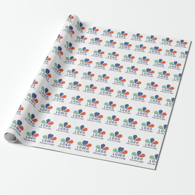 ADD YOUR OWN LOGO.  THROW PILLOW WRAPPING PAPER (Unrolled)