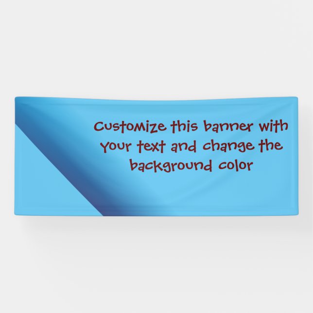 Add your own message banner blue v1 (Horizontal)