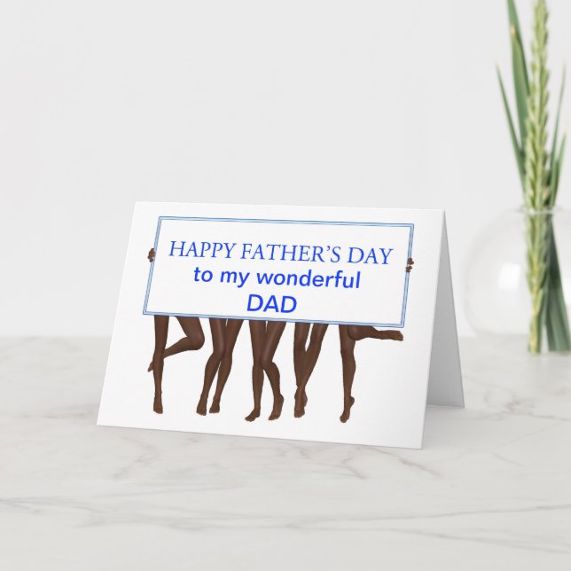 Add your own message bare legs banner. card (Front)