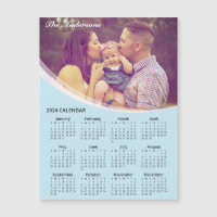 Add Your Own Photo 2024 Calendar | Magnetic Card