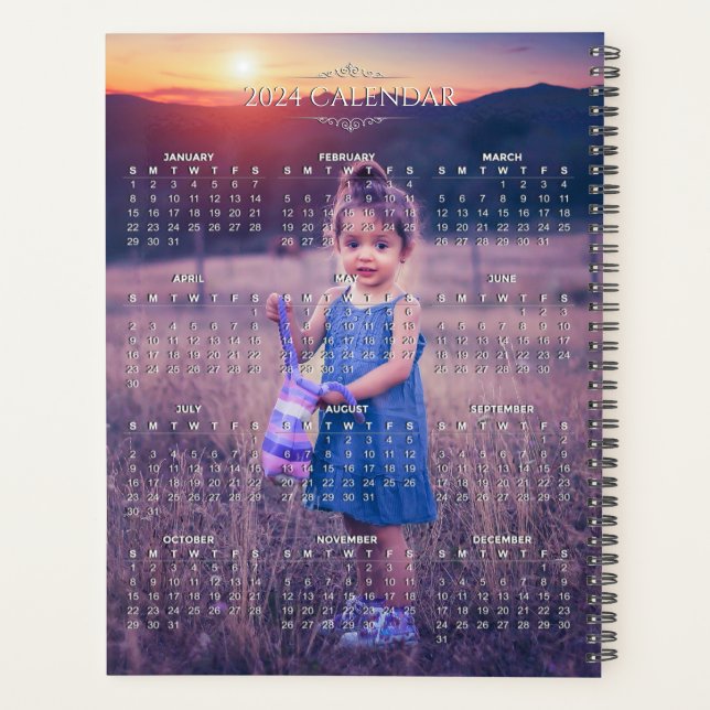 Add Your Own Photo 2024 Calendar | Planner (Back)