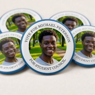 Add Your Own Photo and Election Campaign Title 6 Cm Round Badge