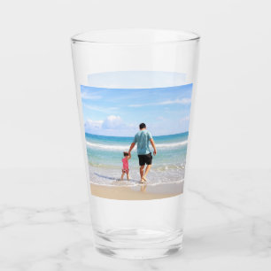 Add Your Own Photo and/or Text Drinking  Glass