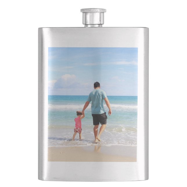 Add Your Own Photo and/or Text Hip Flask (Front)