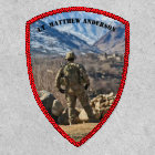 Add Your Own Photo and Text Military Style Shield