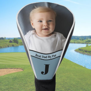 Add your own photo Best Dad blue personalised Golf Head Cover