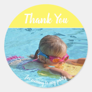 Add Your Own Photo Birthday Thank You Stickers