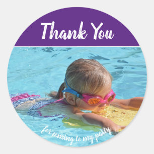 Add Your Own Photo Birthday Thank You Stickers