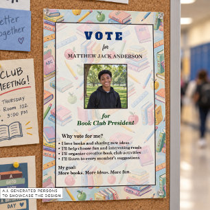 Add Your Own Photo Book Club Election Flyer