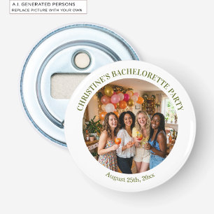 Add Your Own Photo Chic Bachelorette Party Favour Bottle Opener