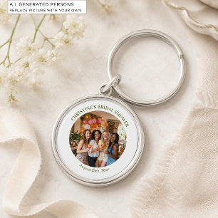 Add Your Own Photo Chic Bridal Shower Favour Key Ring