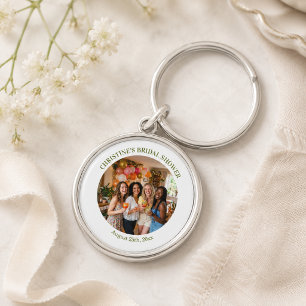 Add Your Own Photo Chic Bridal Shower Favour Key Ring